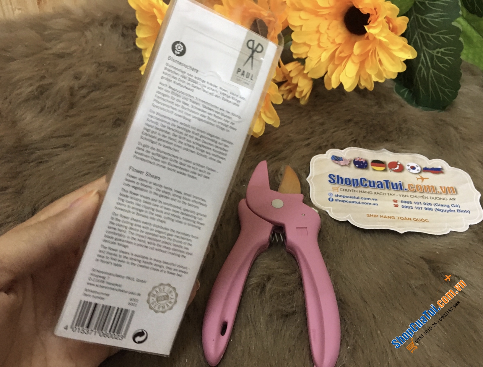 KÉO CẮT HOA - TỈA CÀNH HOA CHUYÊN NGHIỆP PAUL 1886 - MADE IN GERMANY