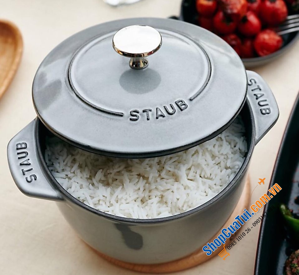 NỒI GANG ĐÚC STAUB 16cm MÀU XÁM