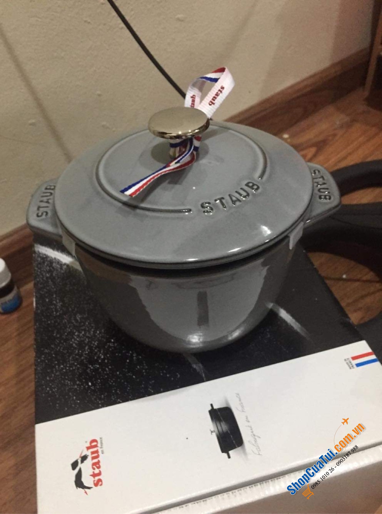 NỒI GANG ĐÚC STAUB 16cm MÀU XÁM