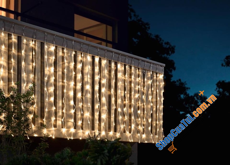 SET ĐÈN LẤP LÁNH TRANG TRÍ CỬA SỔ - BAN CÔNG MELINERA - HÀNG NỘI ĐỊA ĐỨC