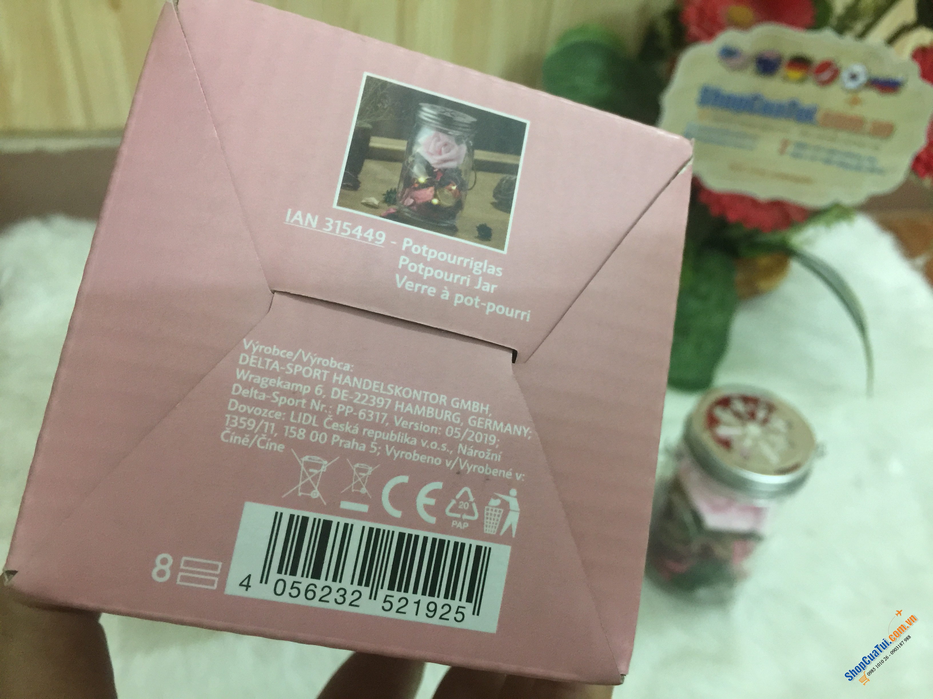 ĐÈN THƠM HOA KHÔ MELINERA
