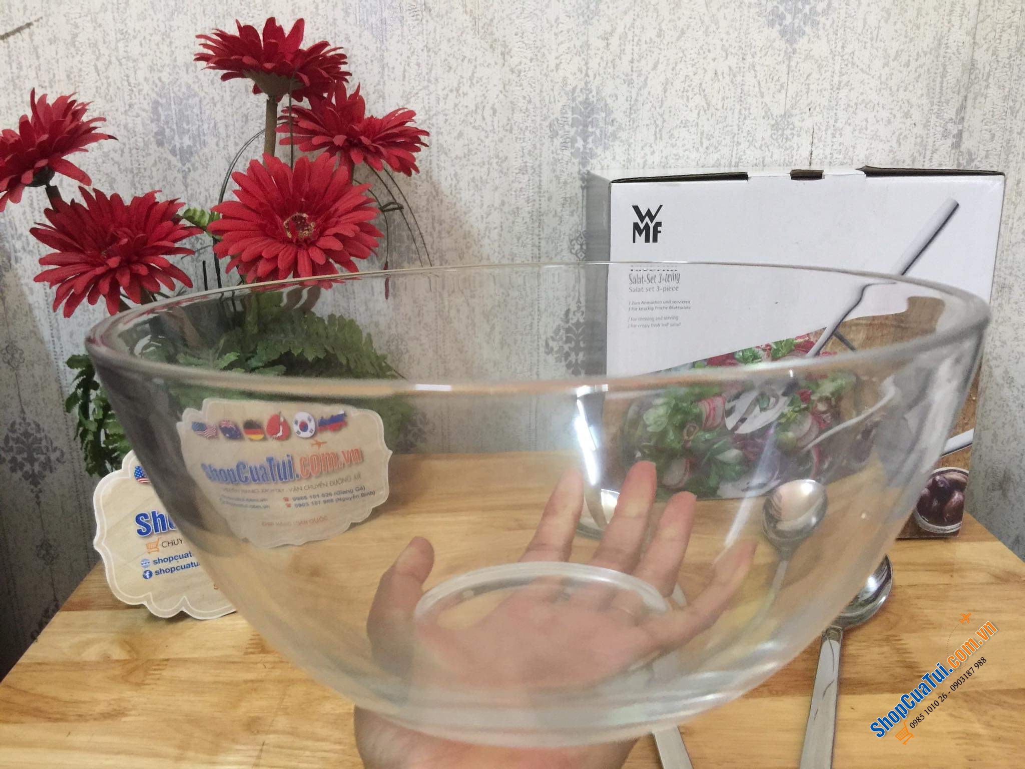 SET BÁT TRỘN SALAT KÈM THÌA WMF TAVERNO