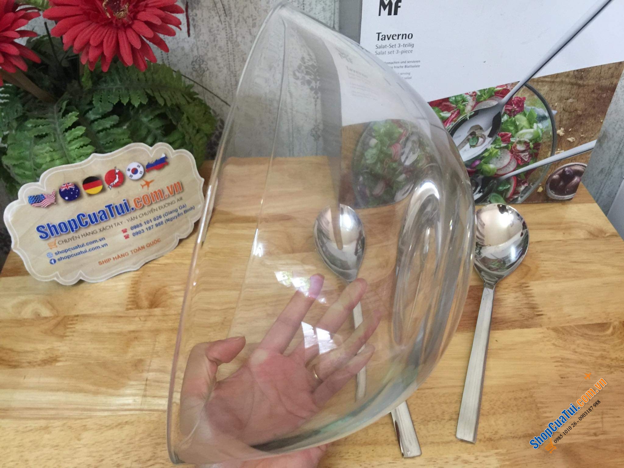 SET BÁT TRỘN SALAT KÈM THÌA WMF TAVERNO