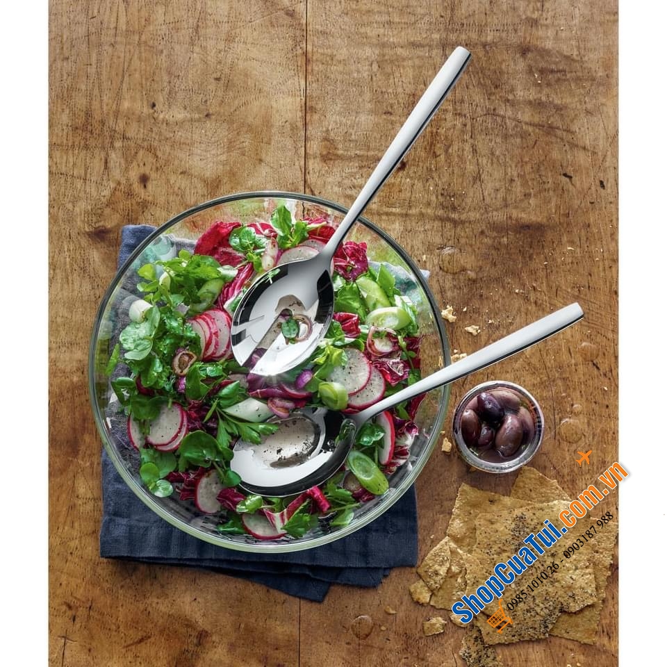 SET BÁT TRỘN SALAT KÈM THÌA WMF TAVERNO