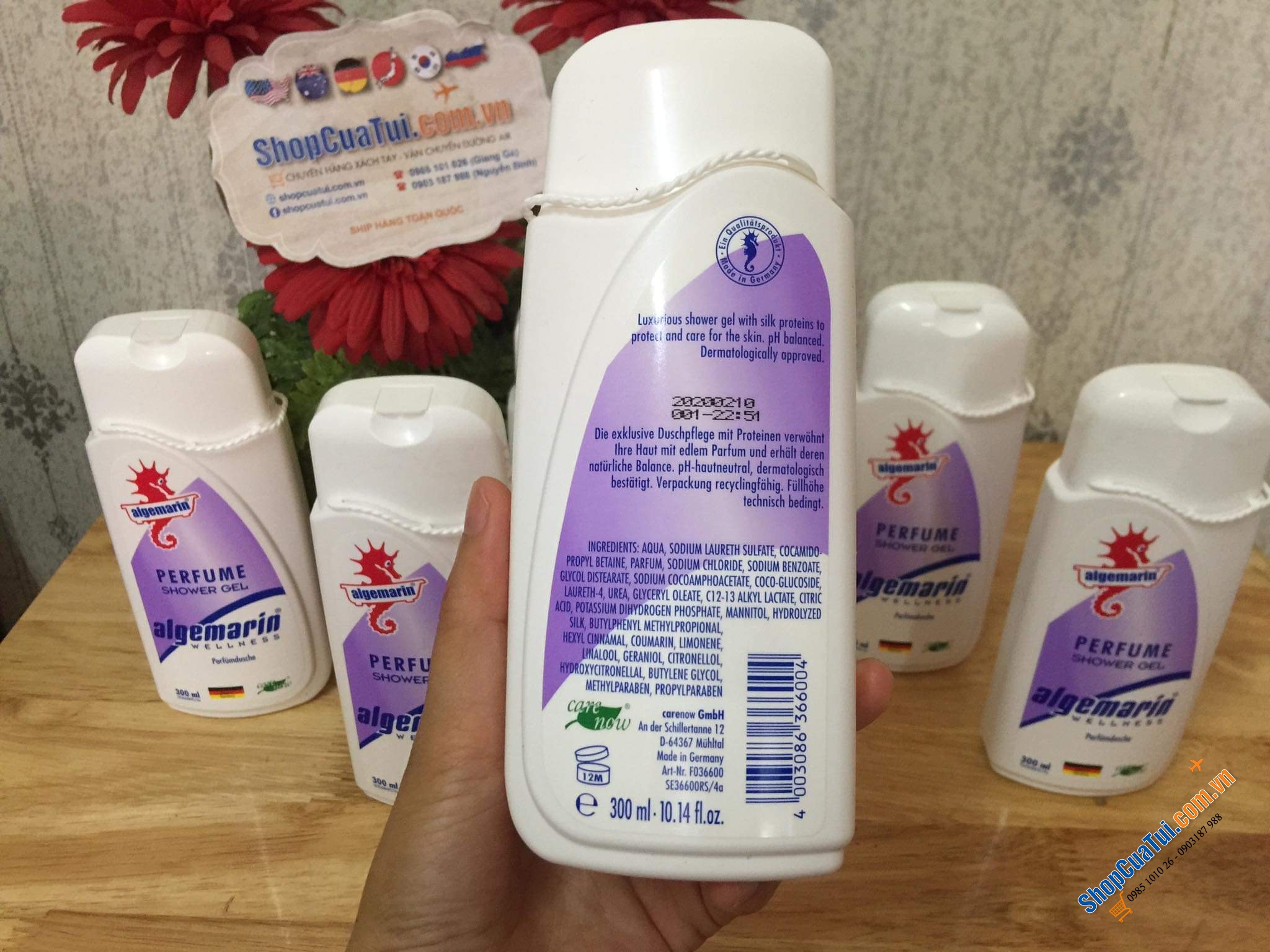 Sữa Tắm Cá Ngựa Đức chai vuông 300ml, thơm nhẹ nhàng nhưng bền bỉ, quyến rũ, phong cách quý phái, sang trọng suốt cả ngày