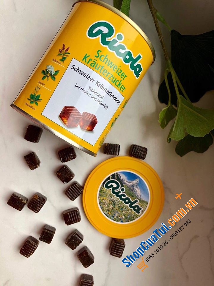 Kẹo ngậm ho Ricola  250g - trị ho