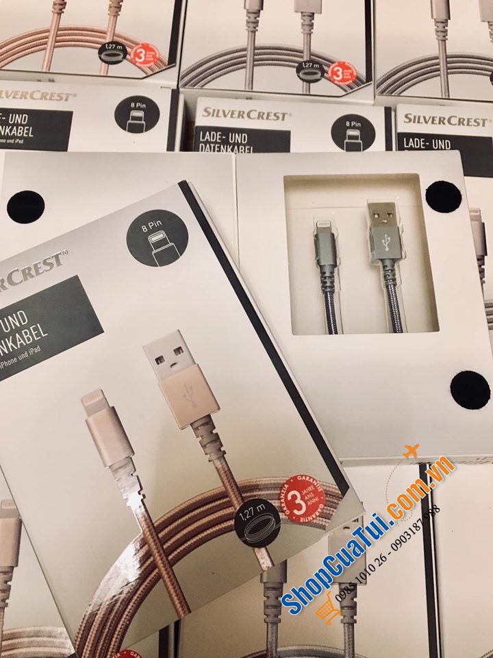 DÂY SẠC IPHONE CỦA HÃNG SILVERCREST ĐỨC.