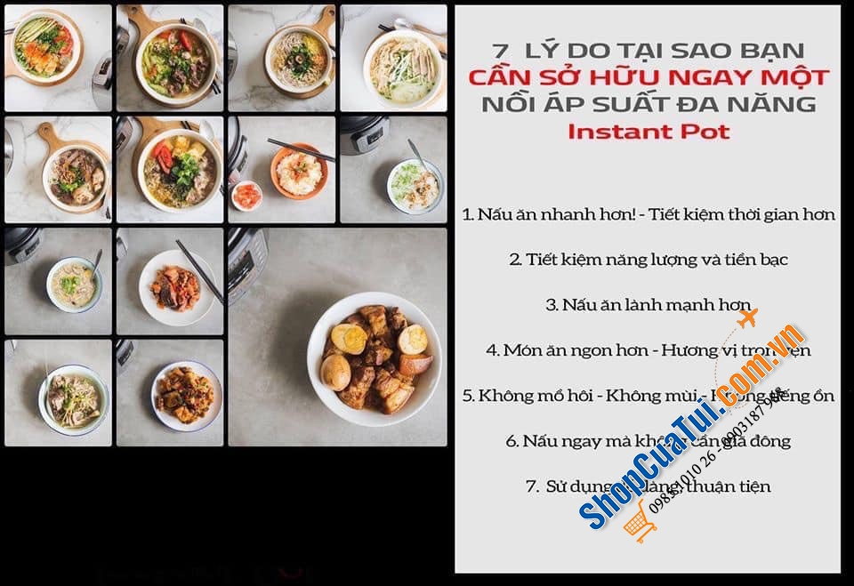 NỒI ÁP SUẤT ĐA NĂNG THÔNG MINH INSTANT POT 5,7 lít