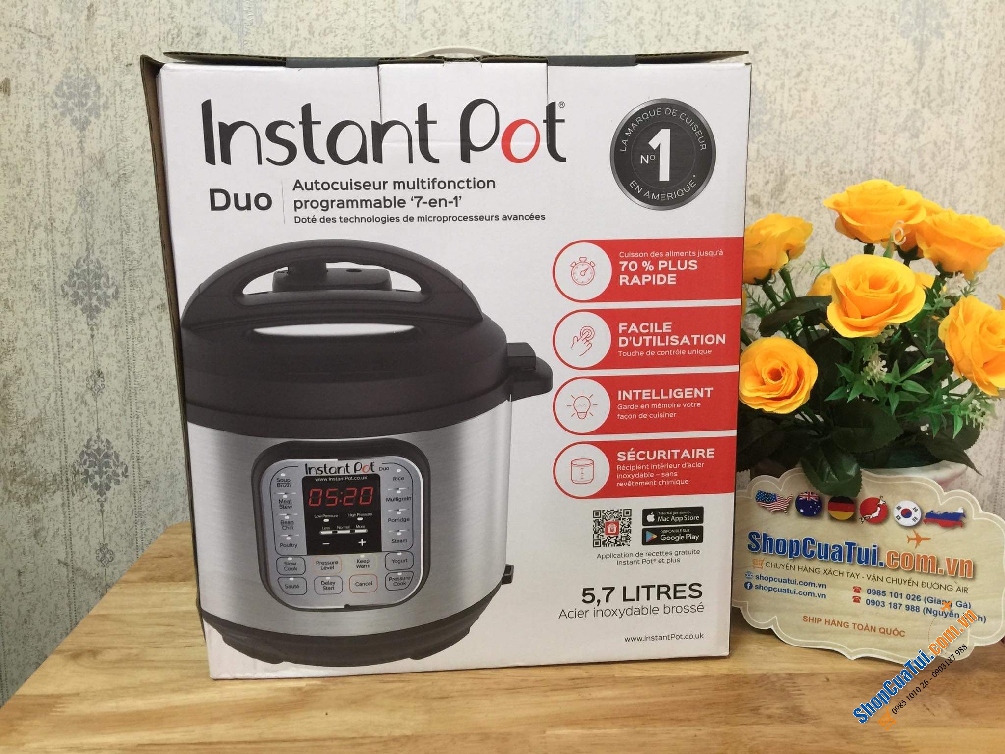 NỒI ÁP SUẤT ĐA NĂNG THÔNG MINH INSTANT POT 5,7 lít
