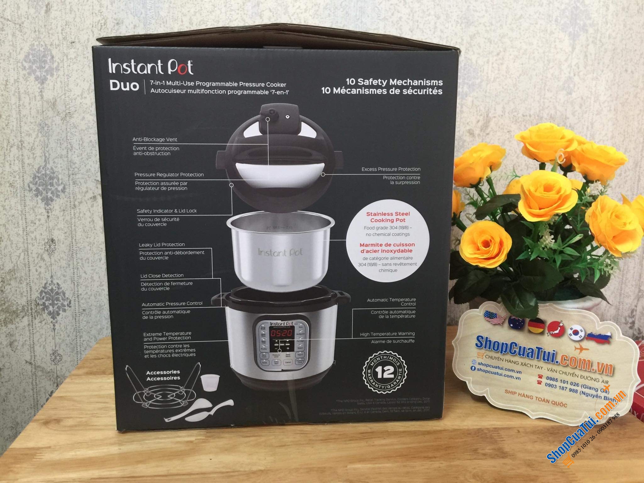 NỒI ÁP SUẤT ĐA NĂNG THÔNG MINH INSTANT POT 5,7 lít