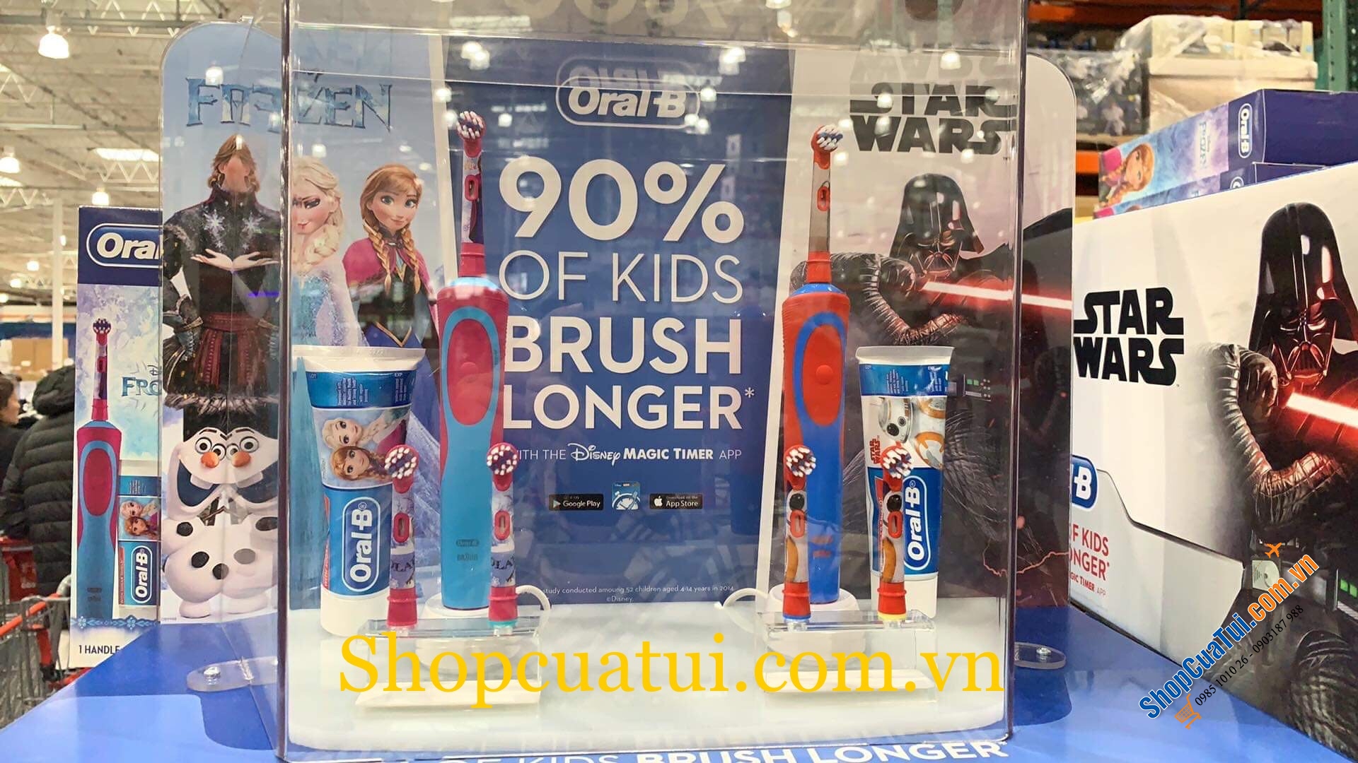 BÀN CHẢI ĐIỆN ORAL B CHO TRẺ KÈM 3 ĐẦU SƠ CUA và TUÝP KEM ĐÁNH RĂNG - MADE IN GERMANY