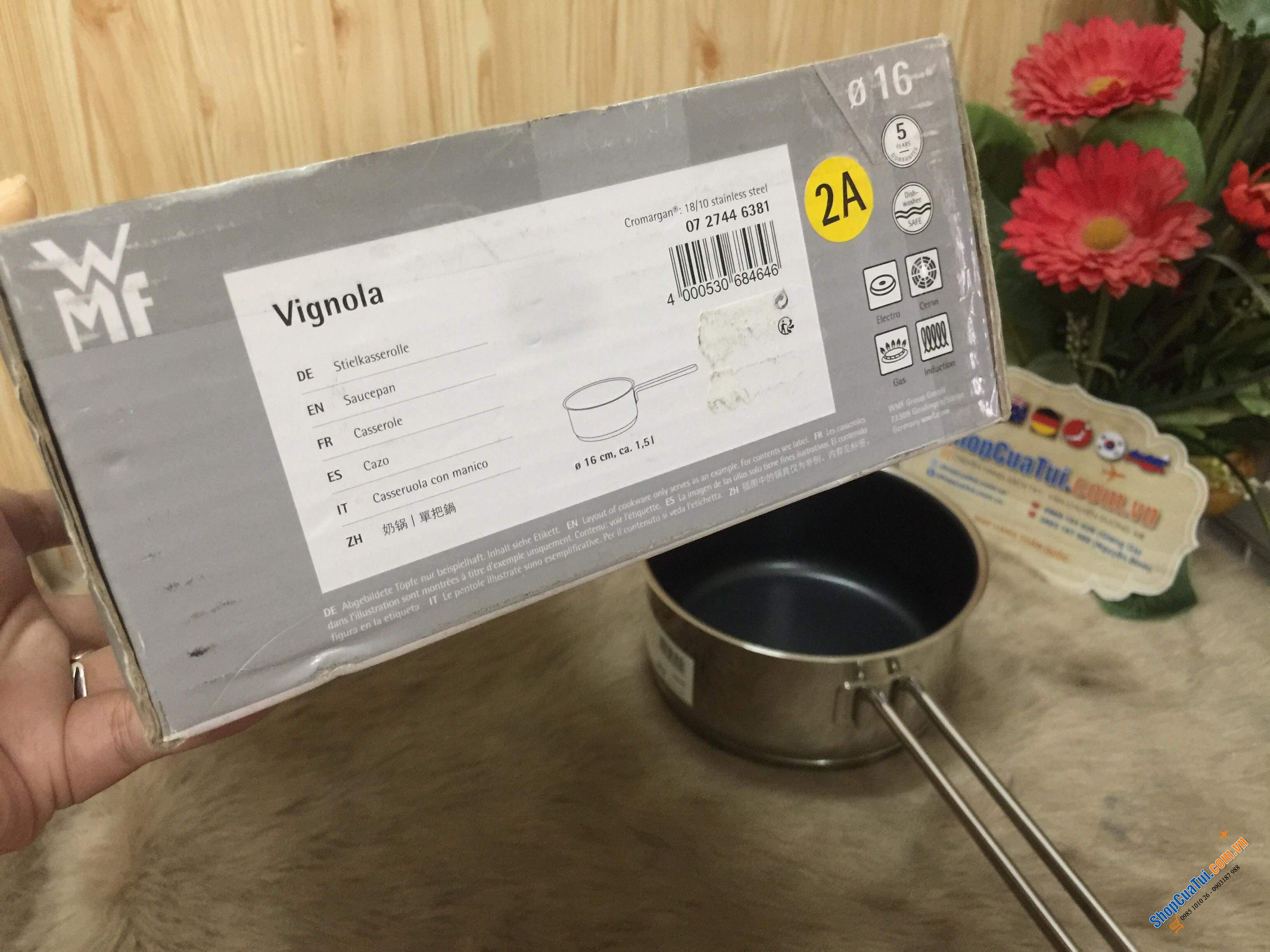 QUÁNH CHỐNG DÍNH WMF VIGNOLA 16 cm