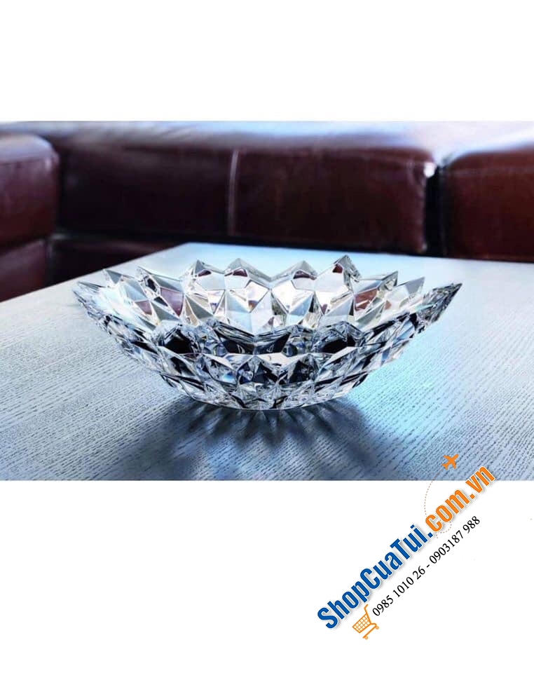 ĐĨA PHA LÊ SÂU LÒNG NACHTMANN QUARTZ SIZE 32cm - Bát Pha Lê Quartz 32cm của hãng Nachtmann