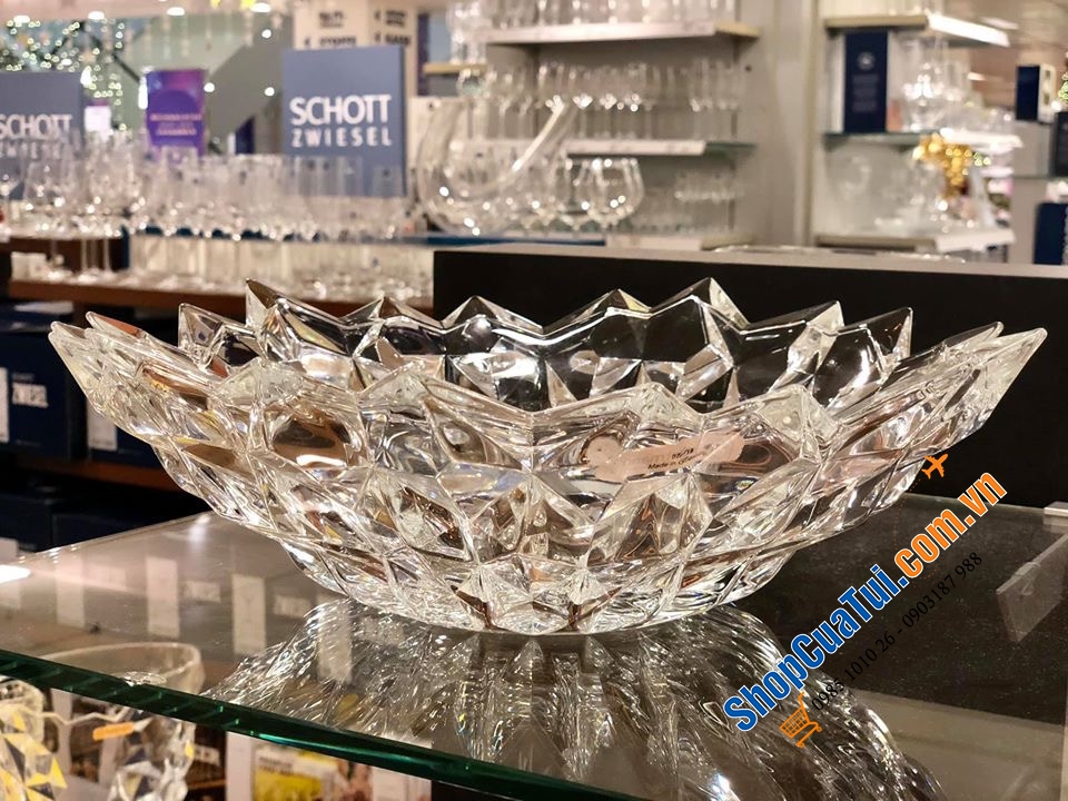ĐĨA PHA LÊ SÂU LÒNG NACHTMANN QUARTZ SIZE 32cm - Bát Pha Lê Quartz 32cm của hãng Nachtmann