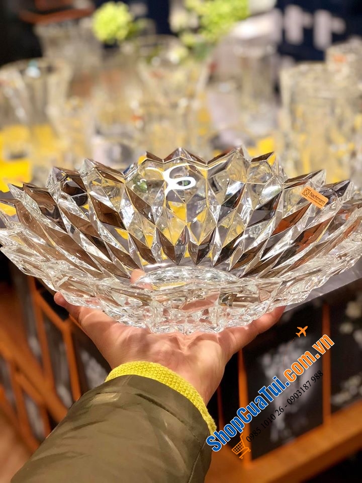ĐĨA PHA LÊ SÂU LÒNG NACHTMANN QUARTZ SIZE 32cm - Bát Pha Lê Quartz 32cm của hãng Nachtmann