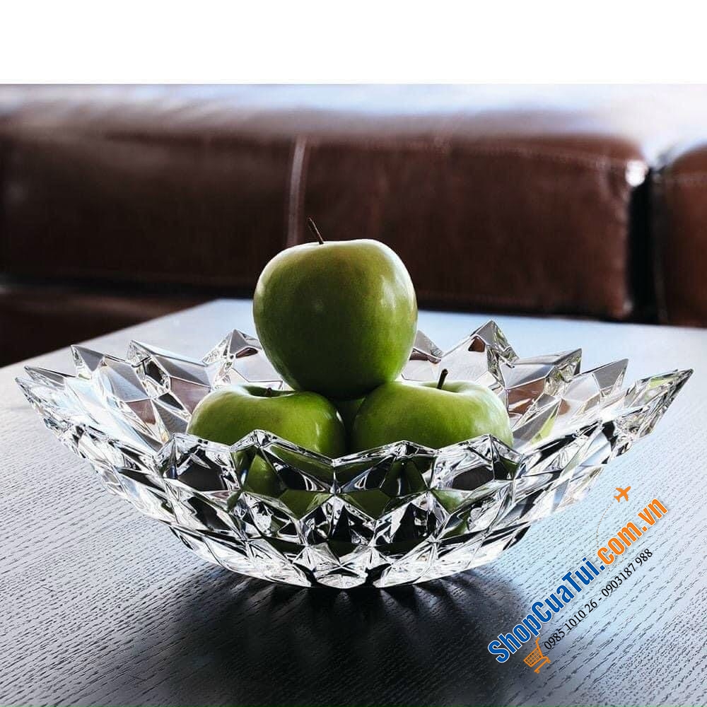 ĐĨA PHA LÊ SÂU LÒNG NACHTMANN QUARTZ SIZE 32cm - Bát Pha Lê Quartz 32cm của hãng Nachtmann