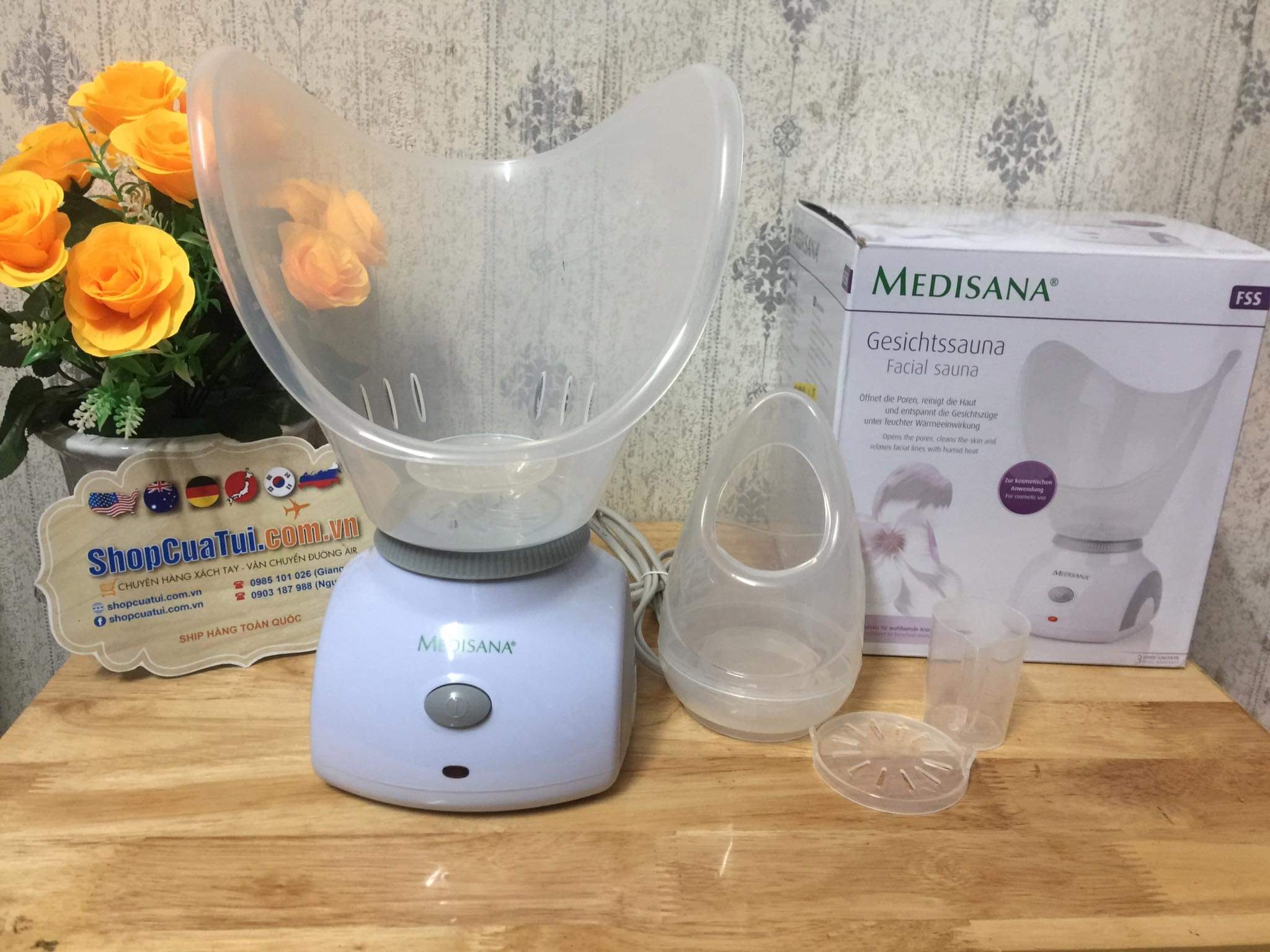 MÁY XÔNG MẶT - MÁY  XÔNG HƠI MẶT MEDISANA FSS