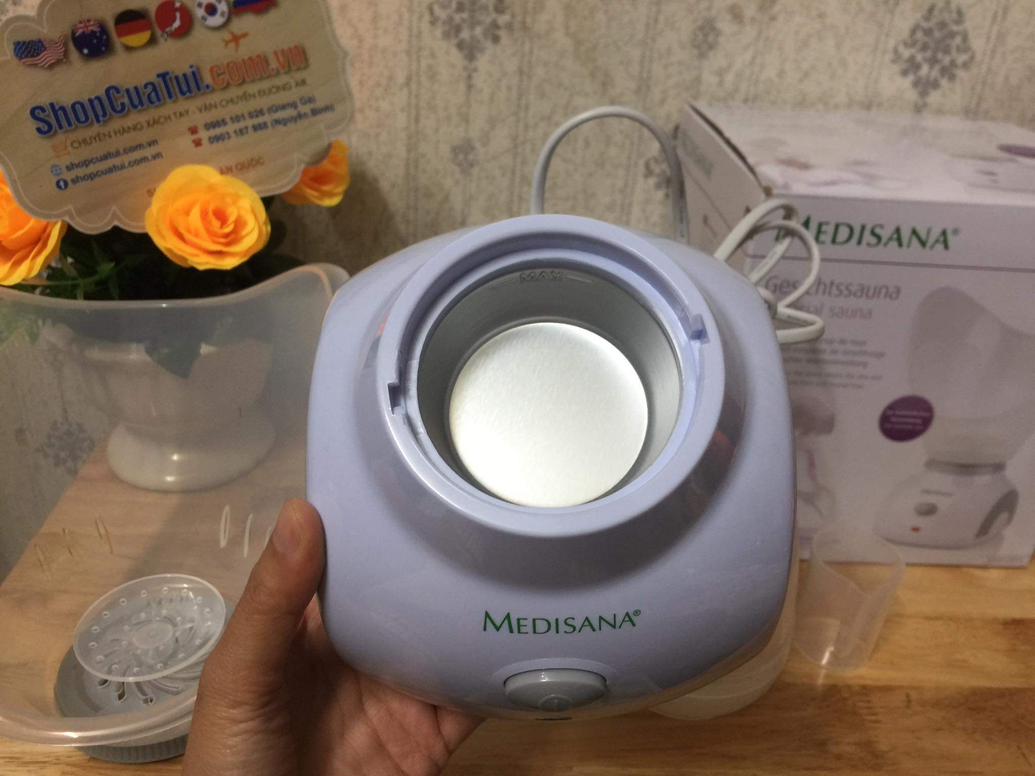 MÁY XÔNG MẶT - MÁY  XÔNG HƠI MẶT MEDISANA FSS