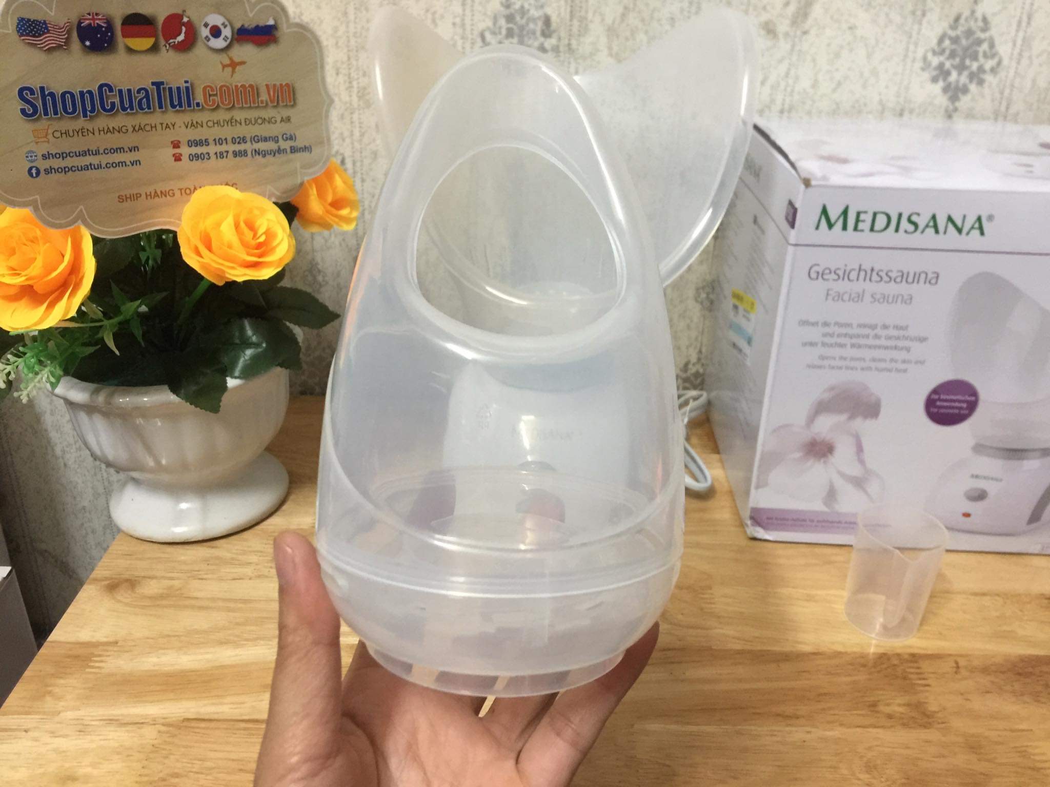 MÁY XÔNG MẶT - MÁY  XÔNG HƠI MẶT MEDISANA FSS