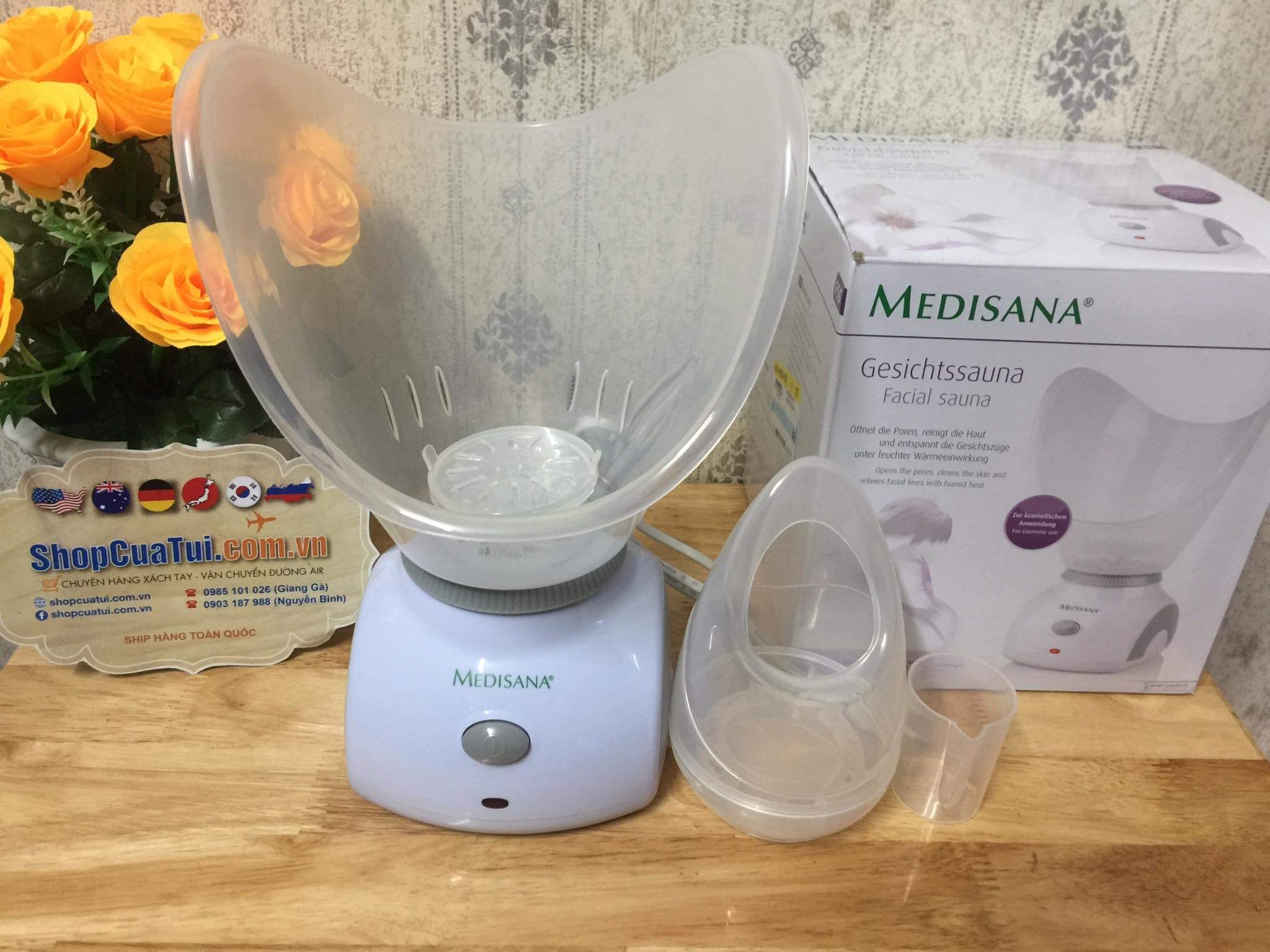 MÁY XÔNG MẶT - MÁY  XÔNG HƠI MẶT MEDISANA FSS