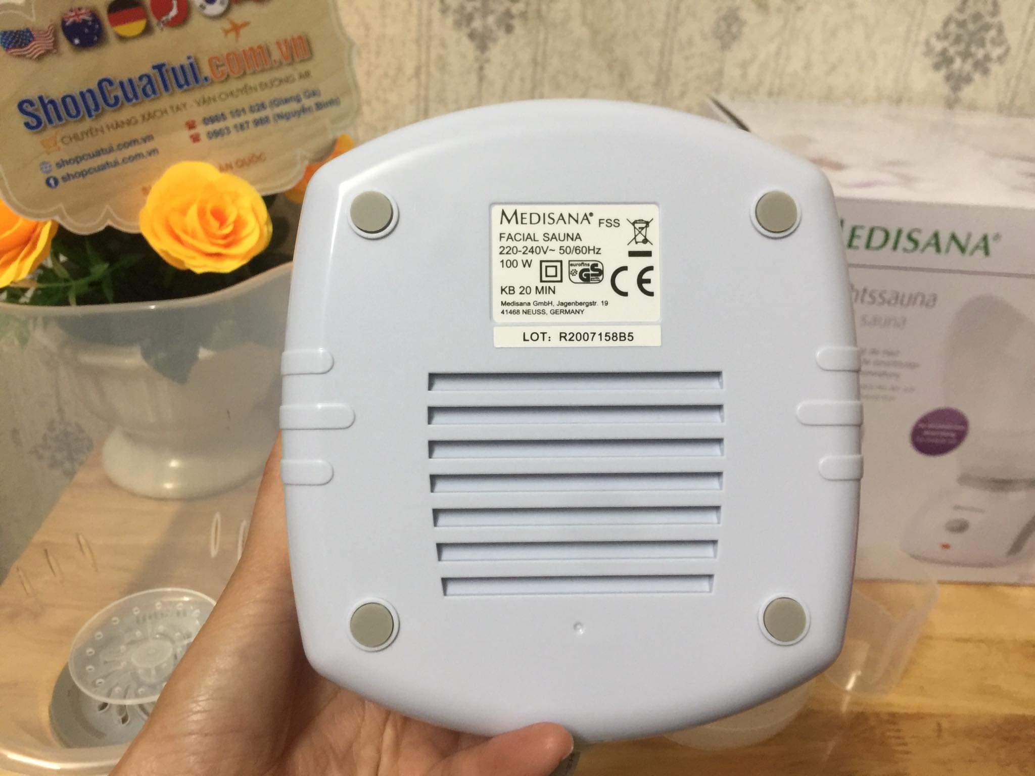 MÁY XÔNG MẶT - MÁY  XÔNG HƠI MẶT MEDISANA FSS