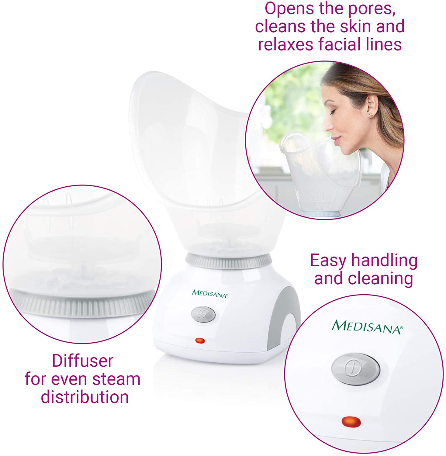 MÁY XÔNG MẶT - MÁY  XÔNG HƠI MẶT MEDISANA FSS