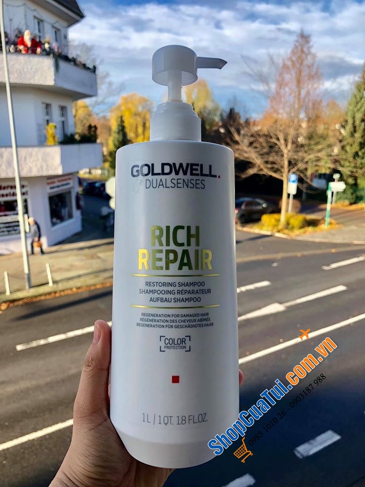 Cặp dầu gội và xả Goldwell Dualsenses Rich Repair Cream Shampoo