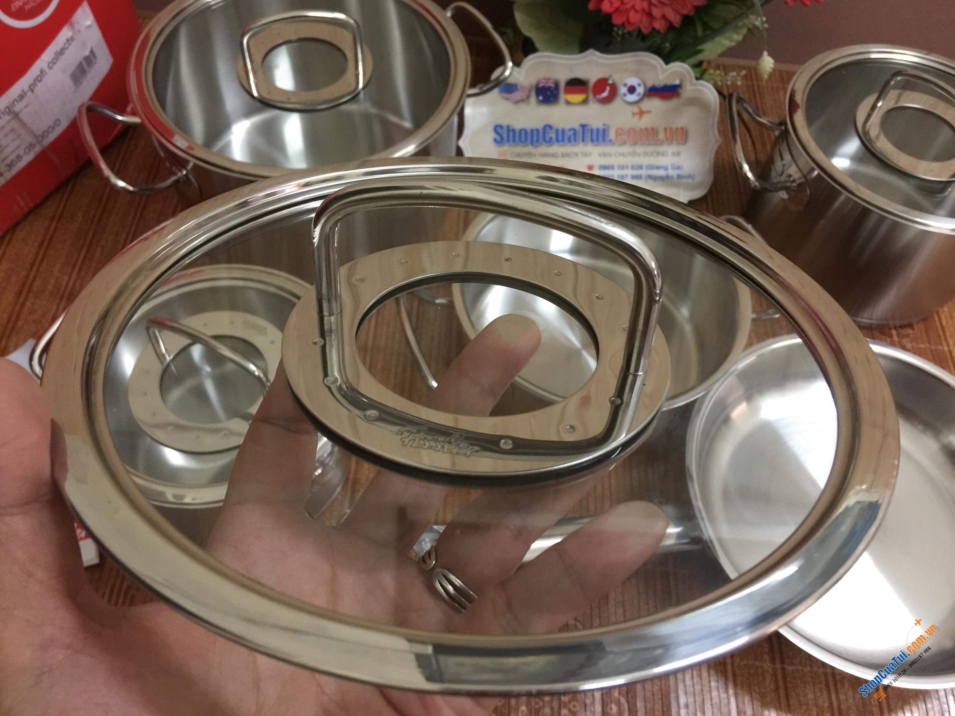Bộ nồi Fissler Profi Original set 5 FISSLER ORIGINAL PPROFI - MADE IN GERMANY