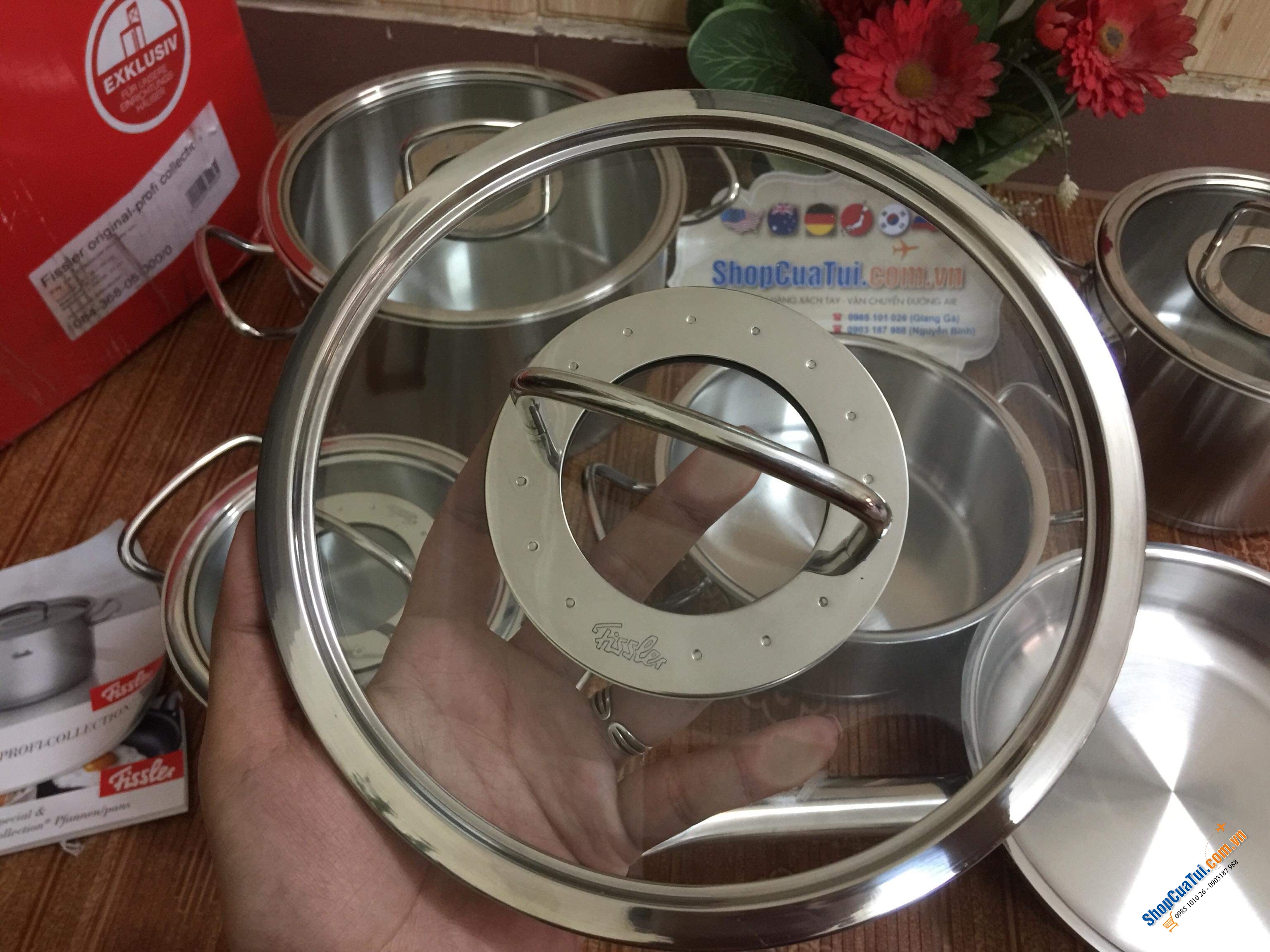 Bộ nồi Fissler Profi Original set 5 FISSLER ORIGINAL PPROFI - MADE IN GERMANY