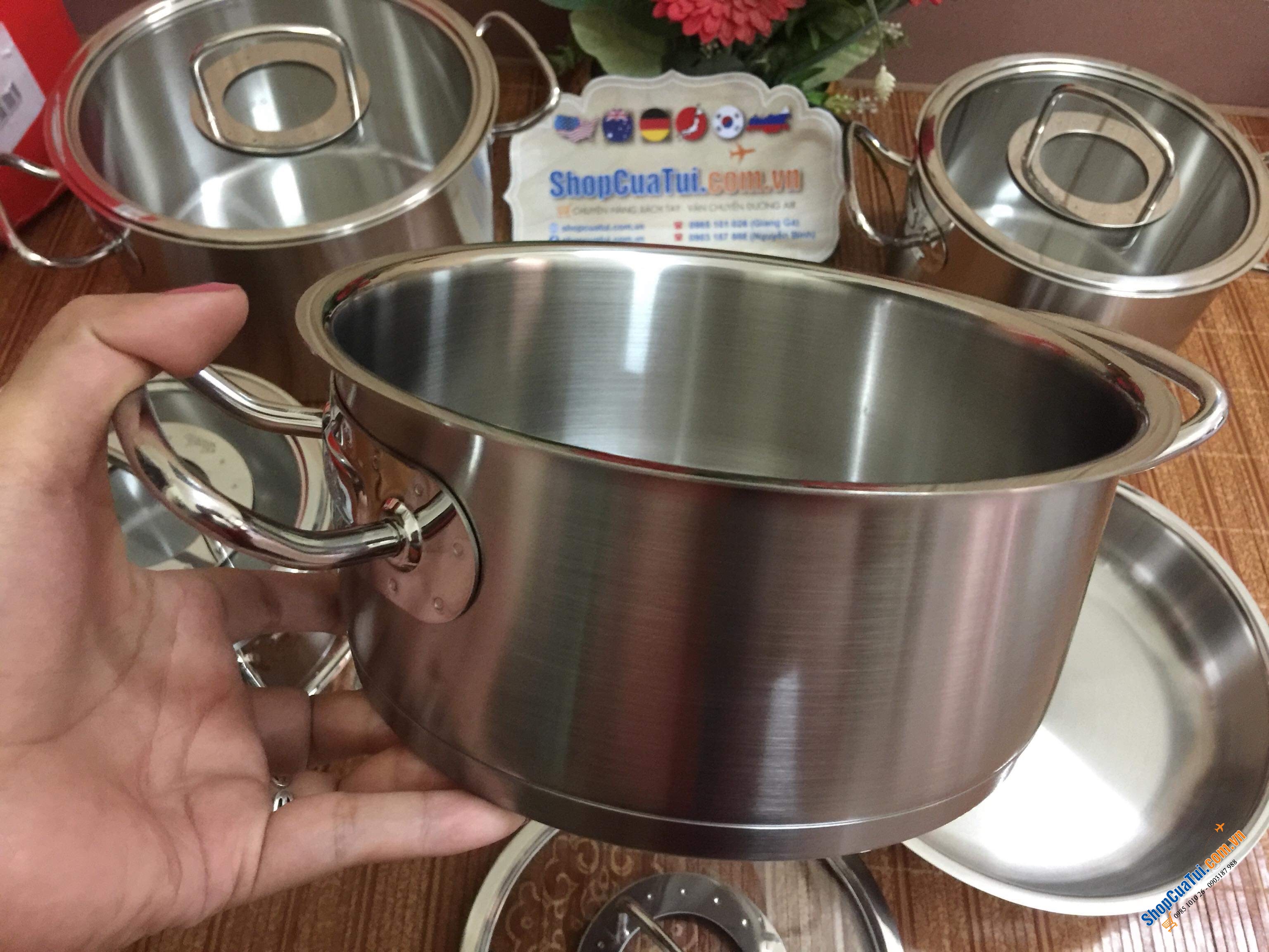 Bộ nồi Fissler Profi Original set 5 FISSLER ORIGINAL PPROFI - MADE IN GERMANY