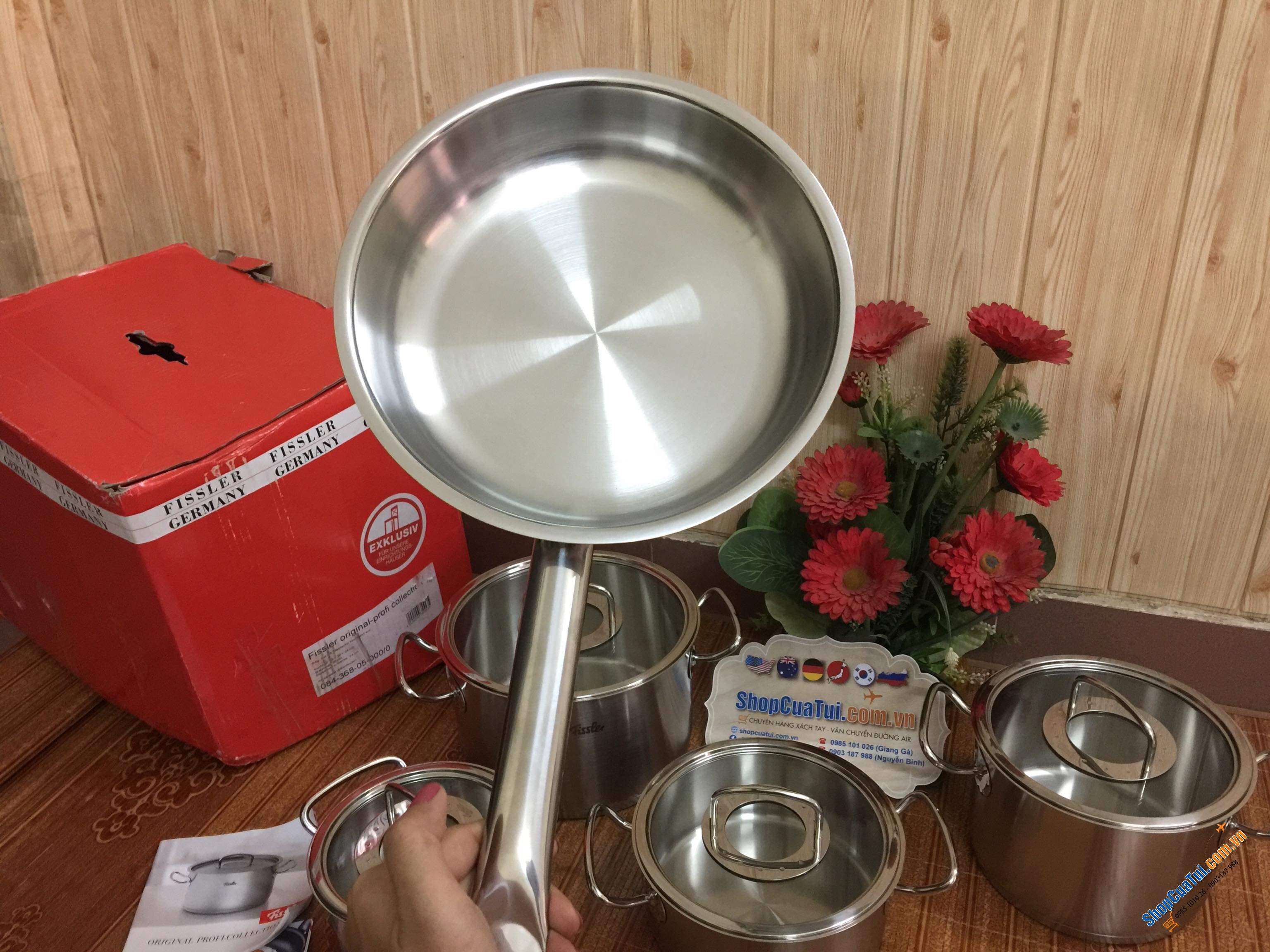 Bộ nồi Fissler Profi Original set 5 FISSLER ORIGINAL PPROFI - MADE IN GERMANY