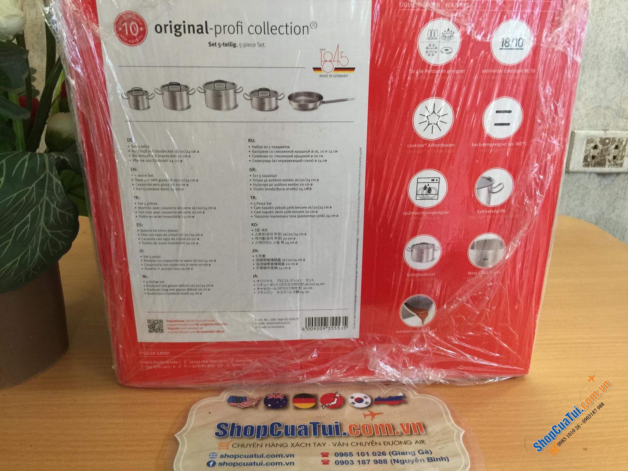 Bộ nồi Fissler Profi Original set 5 FISSLER ORIGINAL PPROFI - MADE IN GERMANY