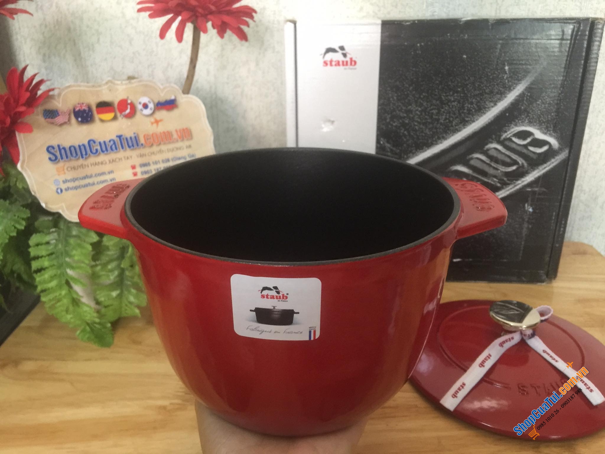 NỒI STAUB GOHAN 16 CM ĐỎ