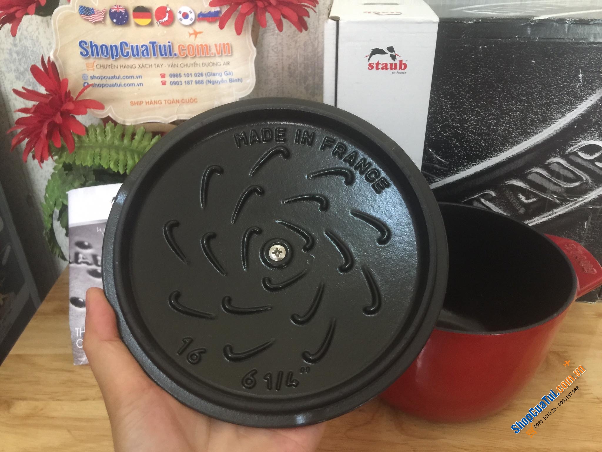 NỒI STAUB GOHAN 16 CM ĐỎ