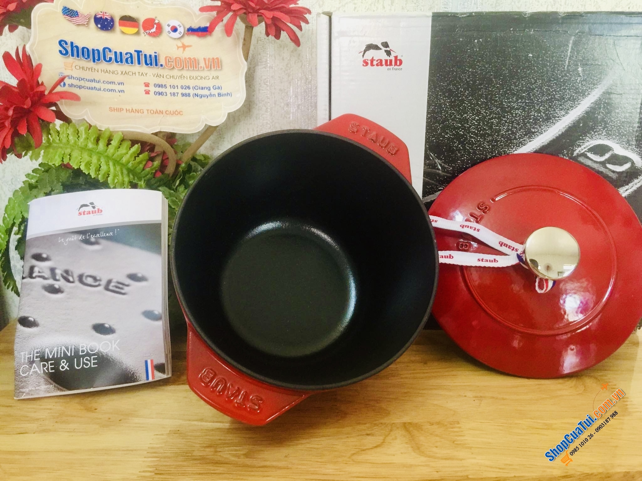 NỒI STAUB GOHAN 16 CM ĐỎ