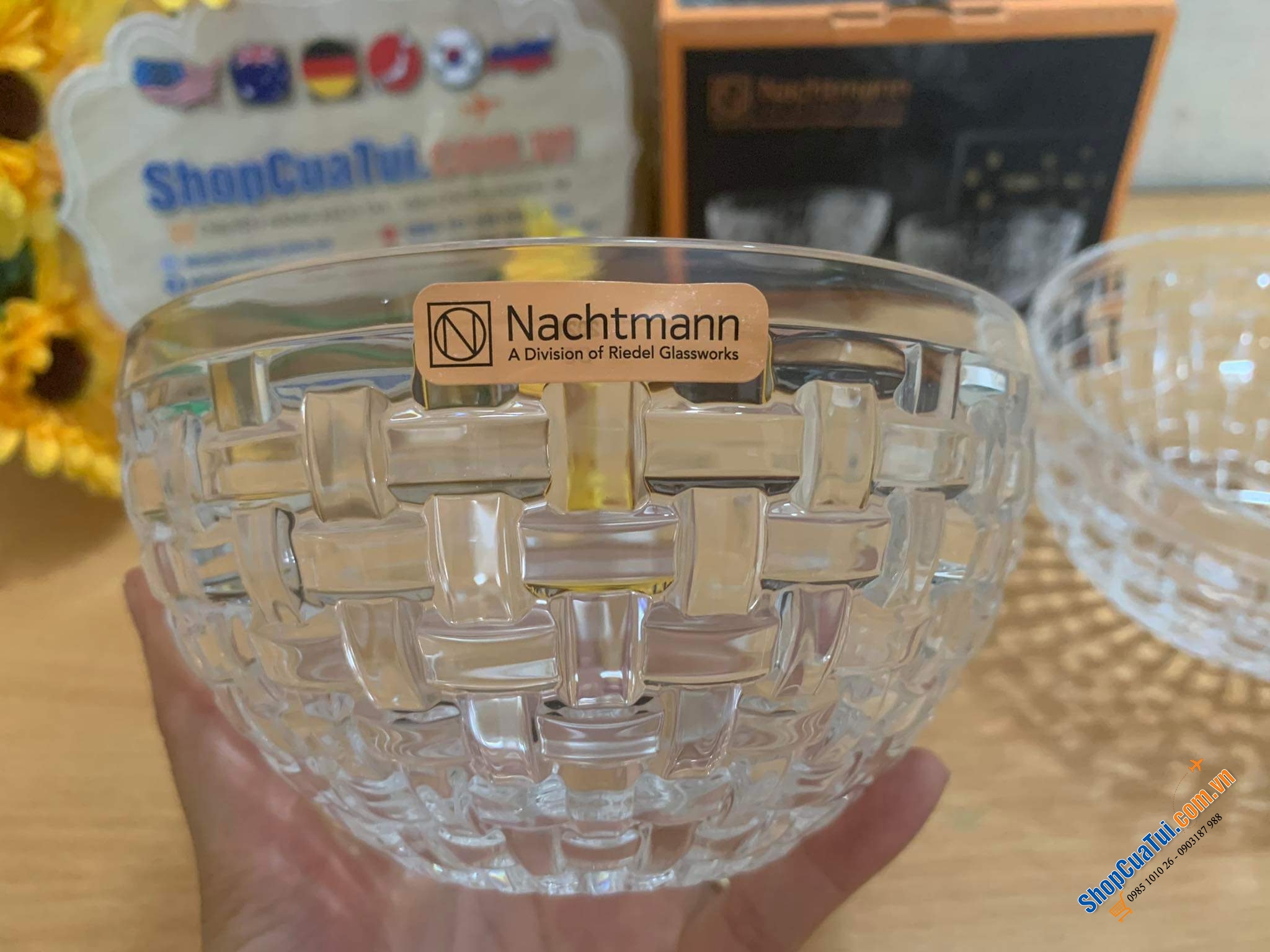 Set 2 bát pha lê Nachtmann - size 15cm