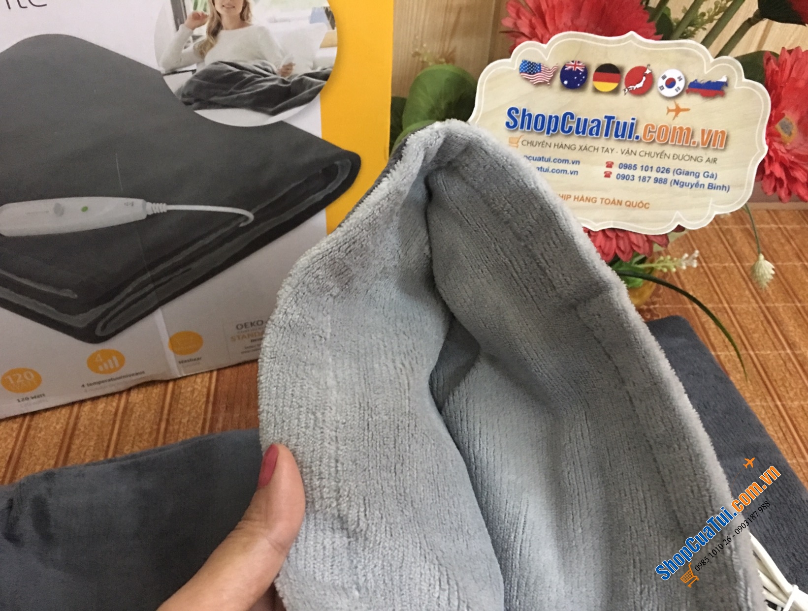 Chăn điện- CHĂN SƯỞI ĐIỆN size đại XXL MEDISANA HB675 - 150x200 cm