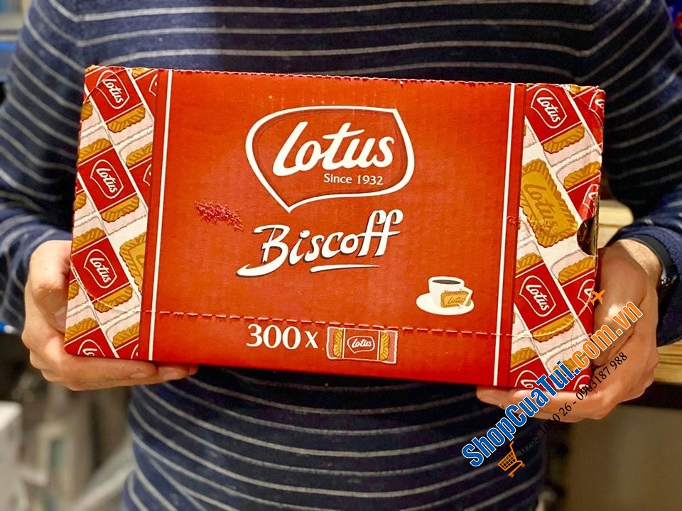 BÁNH QUY LOTUS BISCOFF - HỘP 300 CÁI