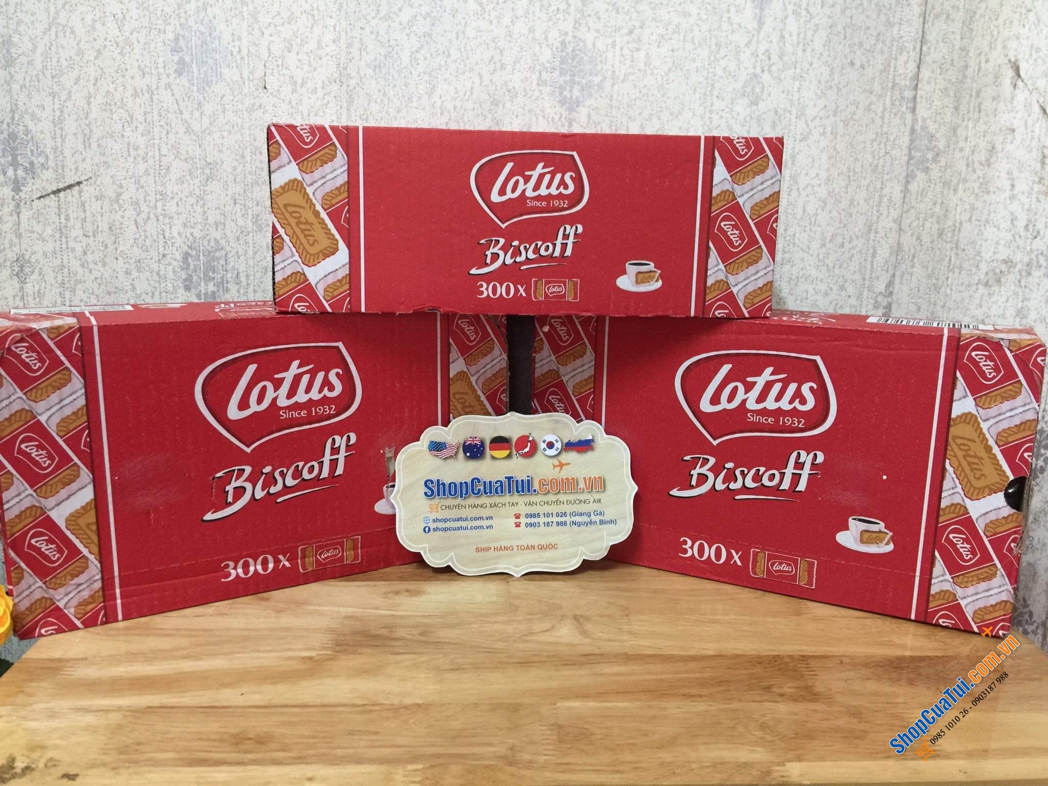 BÁNH QUY LOTUS BISCOFF - HỘP 300 CÁI