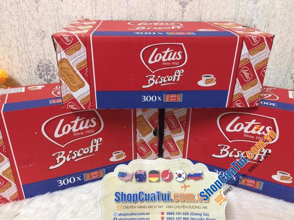 BÁNH QUY LOTUS BISCOFF - HỘP 300 CÁI