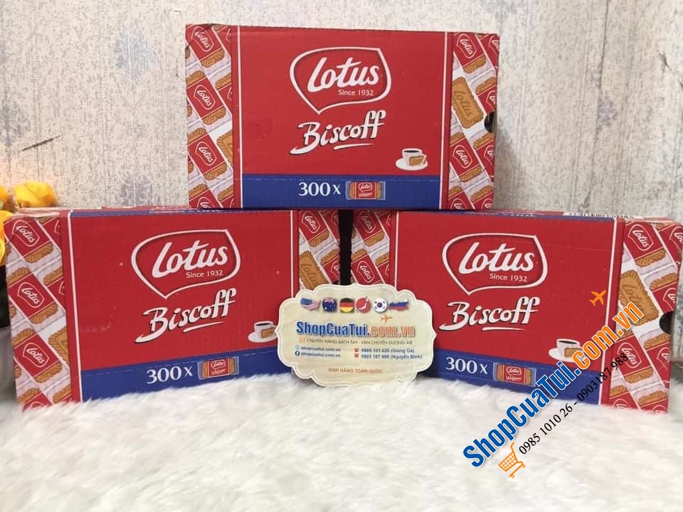 BÁNH QUY LOTUS BISCOFF - HỘP 300 CÁI