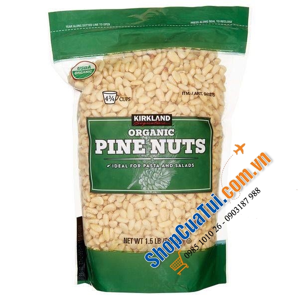 HẠT THÔNG HỮU CƠ ORGANIC PINE NUT KIRKLAND 680g