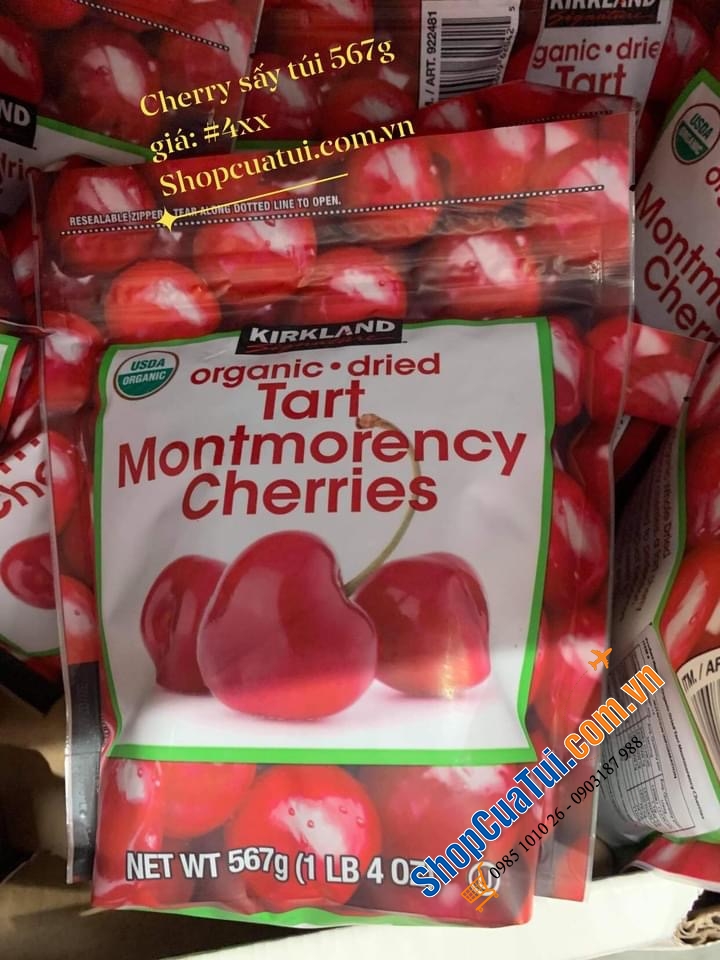 Cherry Sấy Khô Kirkland Signature Tart Montmorency Cherries (567g) - Xuất xứ: Mỹ