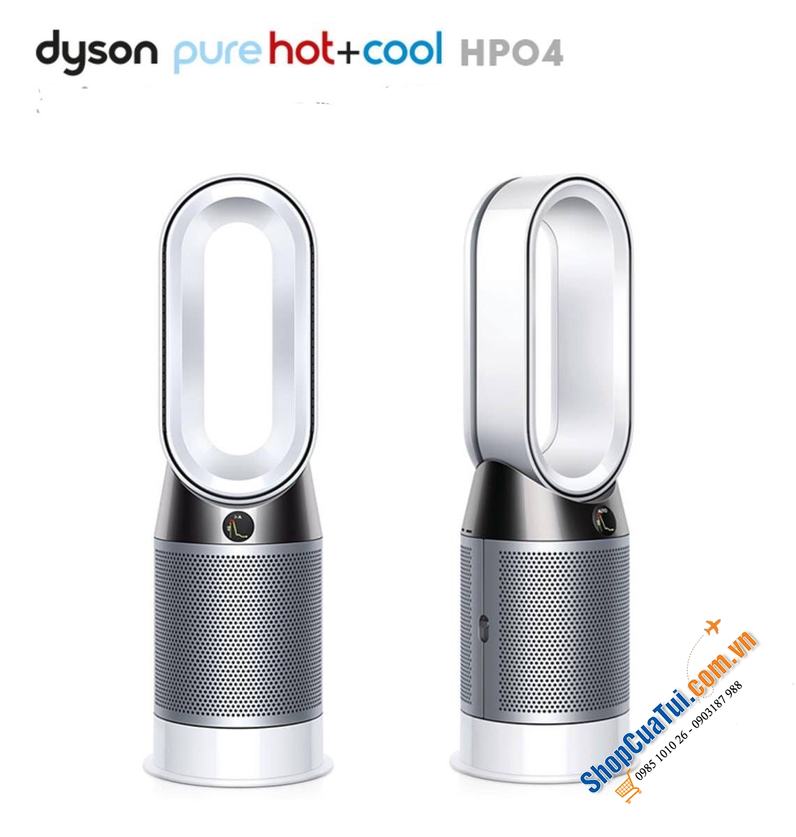 QUẠT KHÔNG CÁNH DYSON HP04 - Dyson Pure Hot + Cool ™ là máy lọc không khí, quạt sưởi và quạt mát.