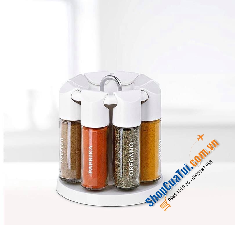 Bộ đựng gia vị Emsa Galerie 8 spices Made in Germany