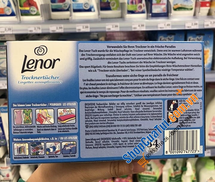 GIẤY THƠM LENOR cho quần áo trong tủ hoặc khoảng không gian nhà bạn thơm một cách thanh mát, dễ chịu. Mùi hương của giấy thơm Lenor là mùi hoa ly, có thể lưu giữ mùi được 48h.