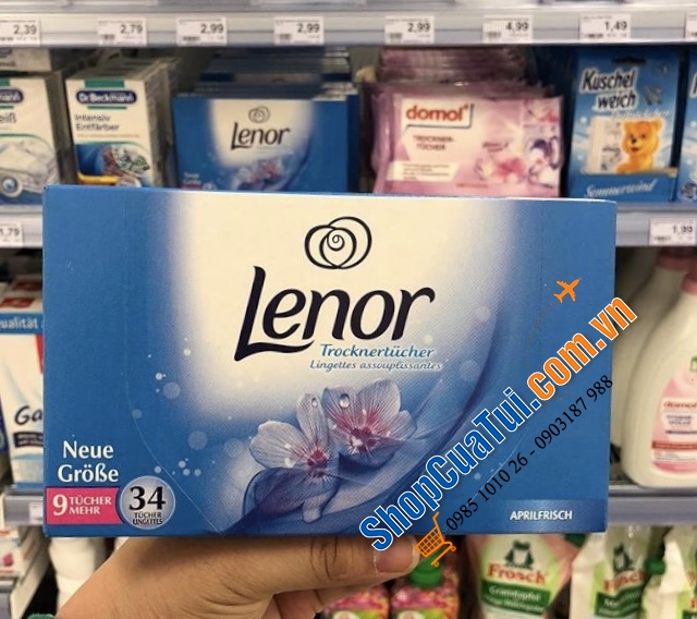 GIẤY THƠM LENOR cho quần áo trong tủ hoặc khoảng không gian nhà bạn thơm một cách thanh mát, dễ chịu. Mùi hương của giấy thơm Lenor là mùi hoa ly, có thể lưu giữ mùi được 48h.
