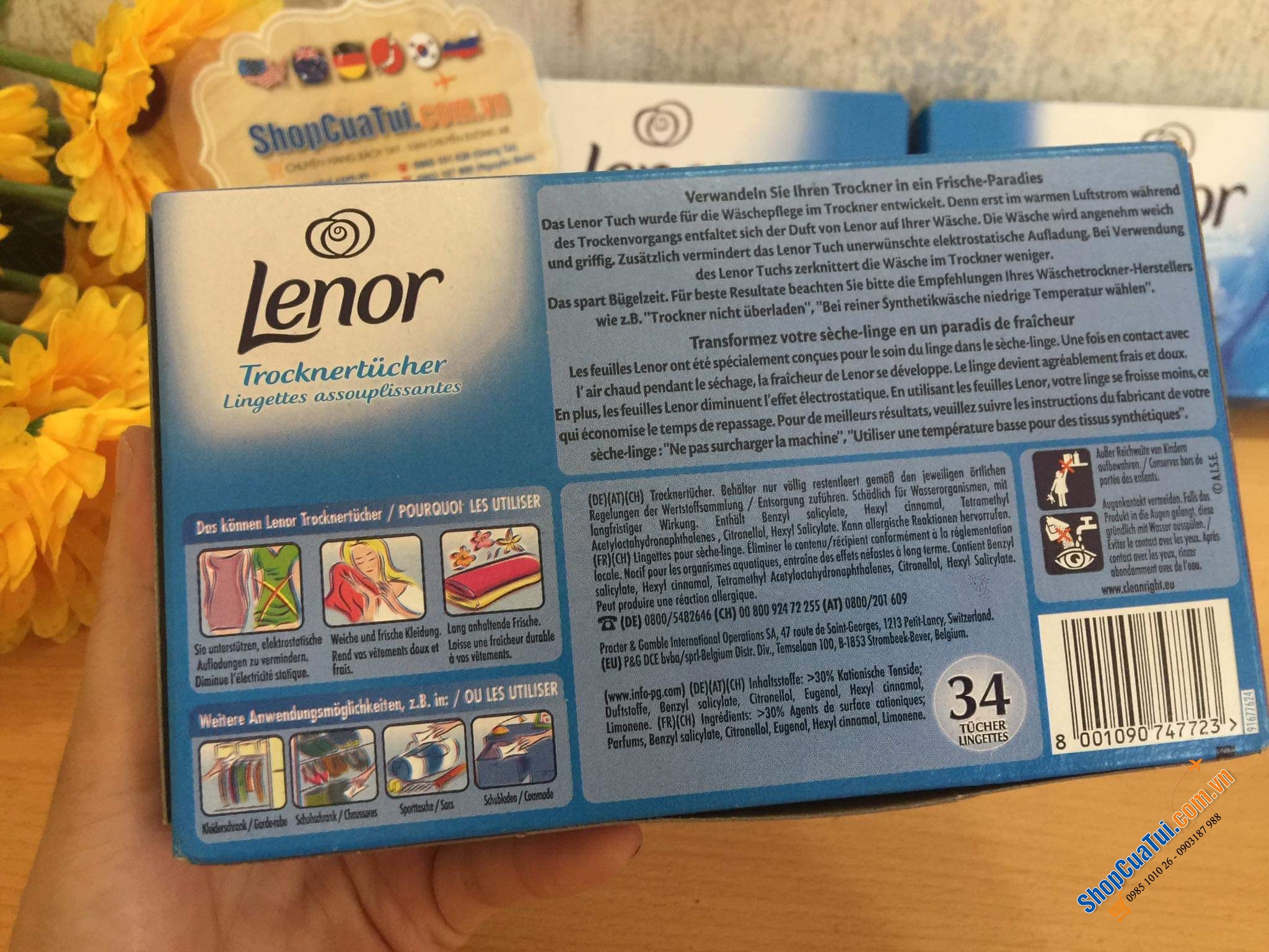 GIẤY THƠM LENOR cho quần áo trong tủ hoặc khoảng không gian nhà bạn thơm một cách thanh mát, dễ chịu. Mùi hương của giấy thơm Lenor là mùi hoa ly, có thể lưu giữ mùi được 48h.