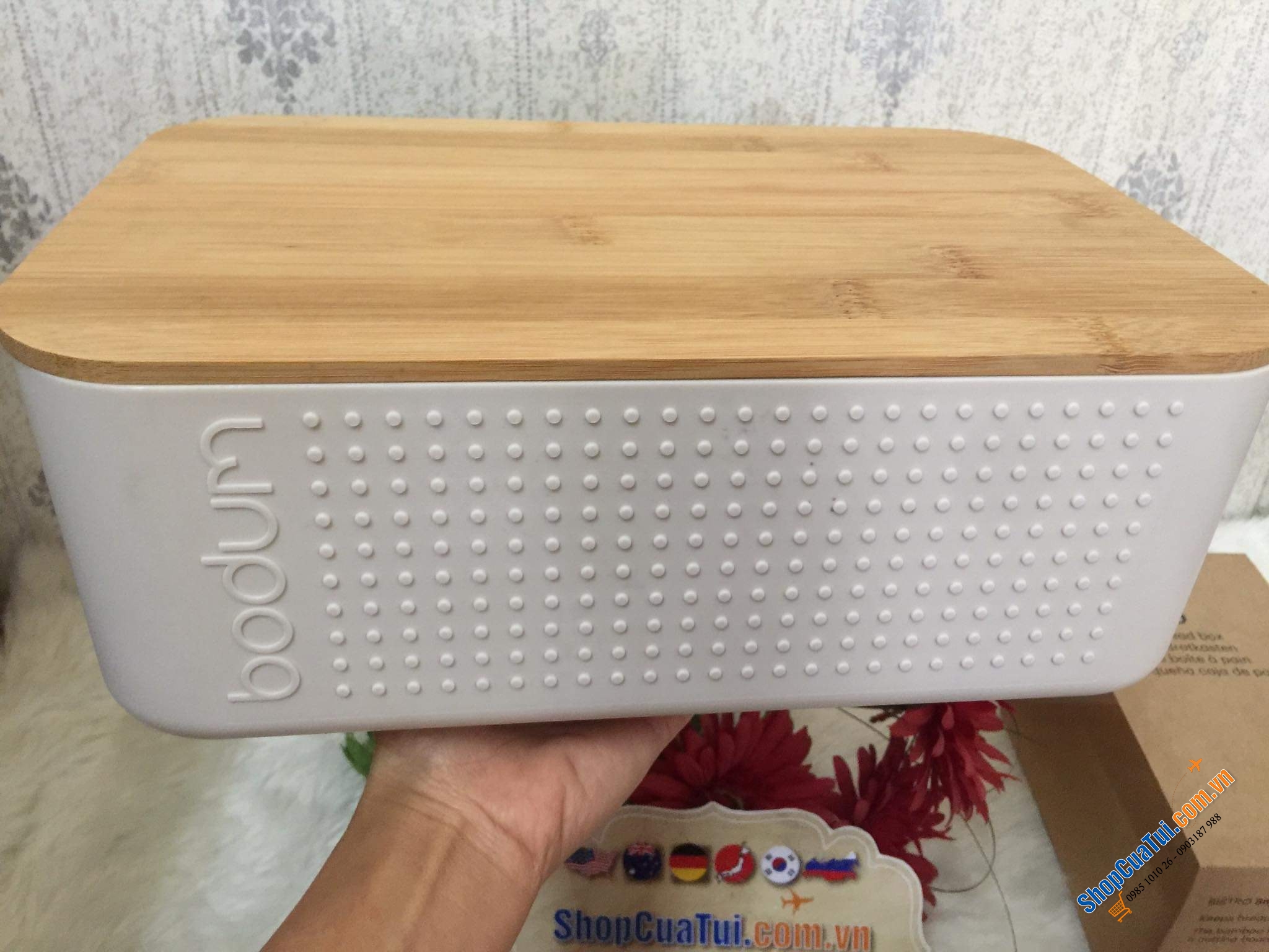HỘP ĐỰNG BÁNH MỲ - BÁNH COOKIE BODUM - MADE IN EU - Kích thước 20x30x11 cm