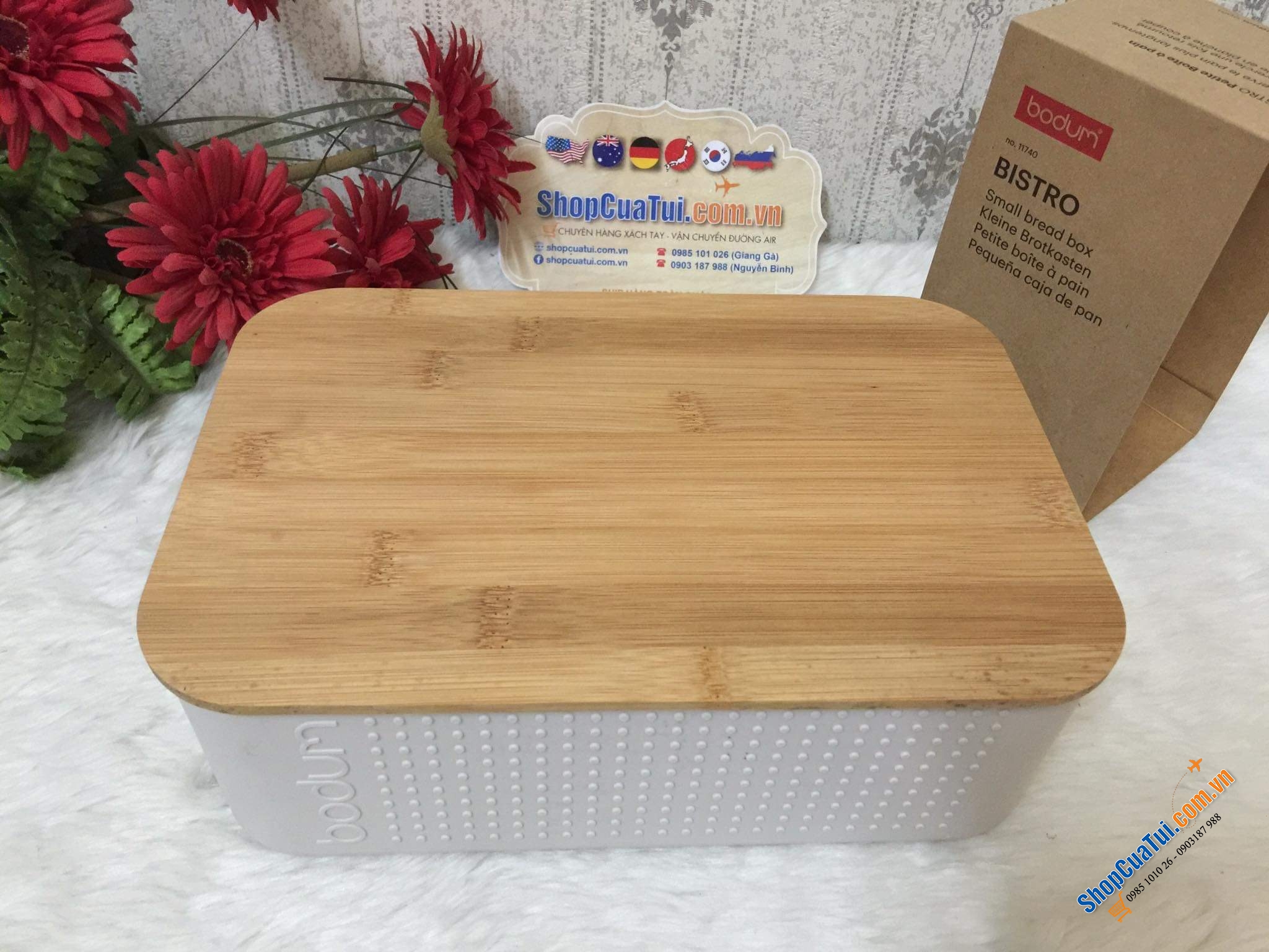 HỘP ĐỰNG BÁNH MỲ - BÁNH COOKIE BODUM - MADE IN EU - Kích thước 20x30x11 cm